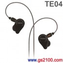 代購,FOSTEX TE04BK(日本國內款):::內耳塞式立體聲耳機,免持通話,刷卡不加價或3期零利率,TE-04BK