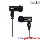 代購,FOSTEX TE05BK(日本國內款):::內耳塞式立體聲耳機,可拆線,免持通話,免運費,刷卡不加價或3期零利率,TE-05BK