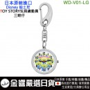 DISNEY WD-V01-LG(日本原裝):::迪士尼,TOY STORY,玩具總動員,三眼仔,鑰匙圈,鑰匙扣錶,鑰匙圈錶,刷卡或3期,WDV01