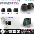 【金響電器】缺貨,SONY EP-NI1000S(日本國內款):::隔音耳塞,Noise isolation earpiece,替換耳塞,S SIZE,EPNI1000