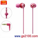 已完售,SONY MDR-EX42LP/R銀蓮花紅(公司貨):::Jienne CHIC 系列密閉入耳式立體聲耳機(長線),