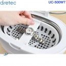 缺貨,dretec UC-500WT(日本原裝):::超音波洗淨機,清洗機,眼鏡,手錶,貴金屬,戒指,清潔,清洗機,UC500WT