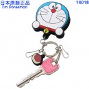 【金響日貨】SKJ 14018(日本原裝):::Doraemon哆啦A夢,大臉造型,矽膠夾式鑰匙圈,掛飾.萬用夾鑰匙圈,刷卡或3期