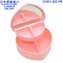缺貨,kcompany CHK1-SG-PK(日本原裝):::SUMIKKO GURASHI,角落生物,S/G,角落小夥伴,心型掀蓋收納盒附鏡子,飾品盒,珠寶盒,小物盒,刷卡或3期
