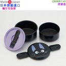 【金響日貨】SKATER ONWR1-KI (日本原裝):::日本製,魔女宅急便,Jiji,黑貓吉吉,弁当箱,便當盒,附叉子,保鮮盒,飯盒,餐盒,水果盒,刷卡或3期