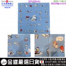 【金響日貨】現貨,KAWABE KD5-1-BL2(日本原裝):::日本製,Doraemon,哆啦A夢,純棉手帕,方巾,手帕,刷卡或3期